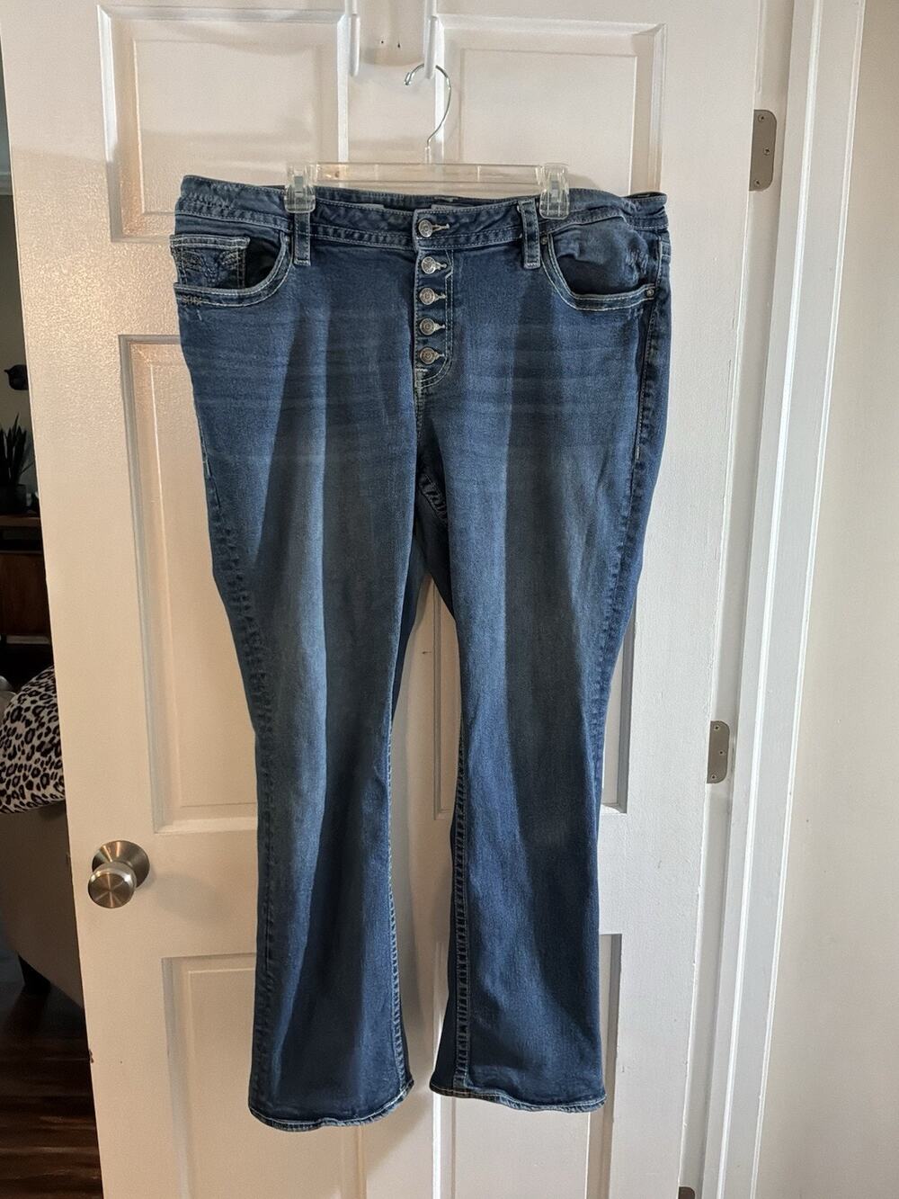 Ladies Vigoss Button Fly Jeans Size 22